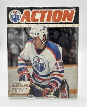 Action Edmonton Oilers Official Program November 24 1984 VS. Blues